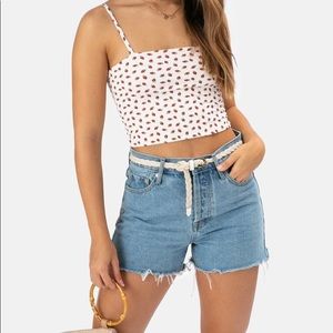 Strawberry crop top